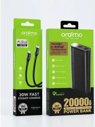 ORAIMO POWERBANK 20000Mah