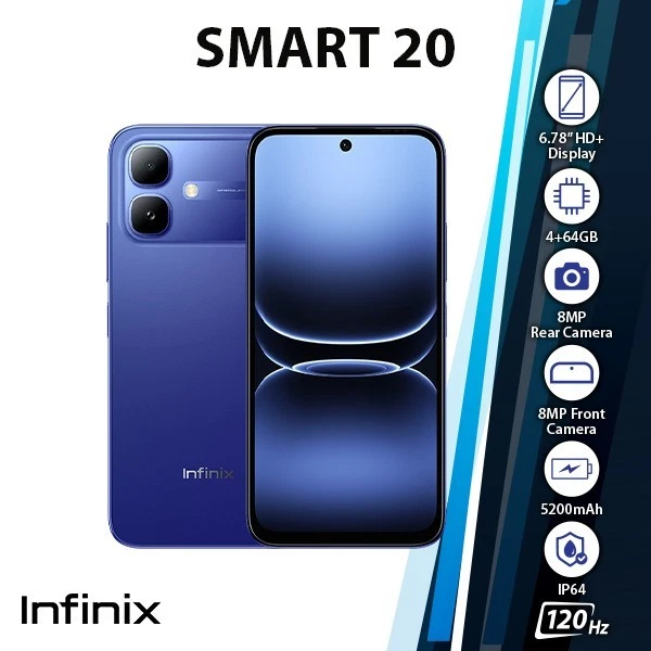 INFINIX SMART 20 (side mounted fingerprint)