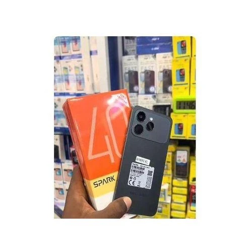 Tecno Spark 40 128GB ROM + 4GB RAM 5000mah battery capacity and 6.6 inch screen display 50MP AI rear camera + 8MP 4G network